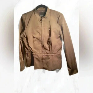 Cynthia Rowley classic style day 2 nite green  waist length long sleeve blazer M